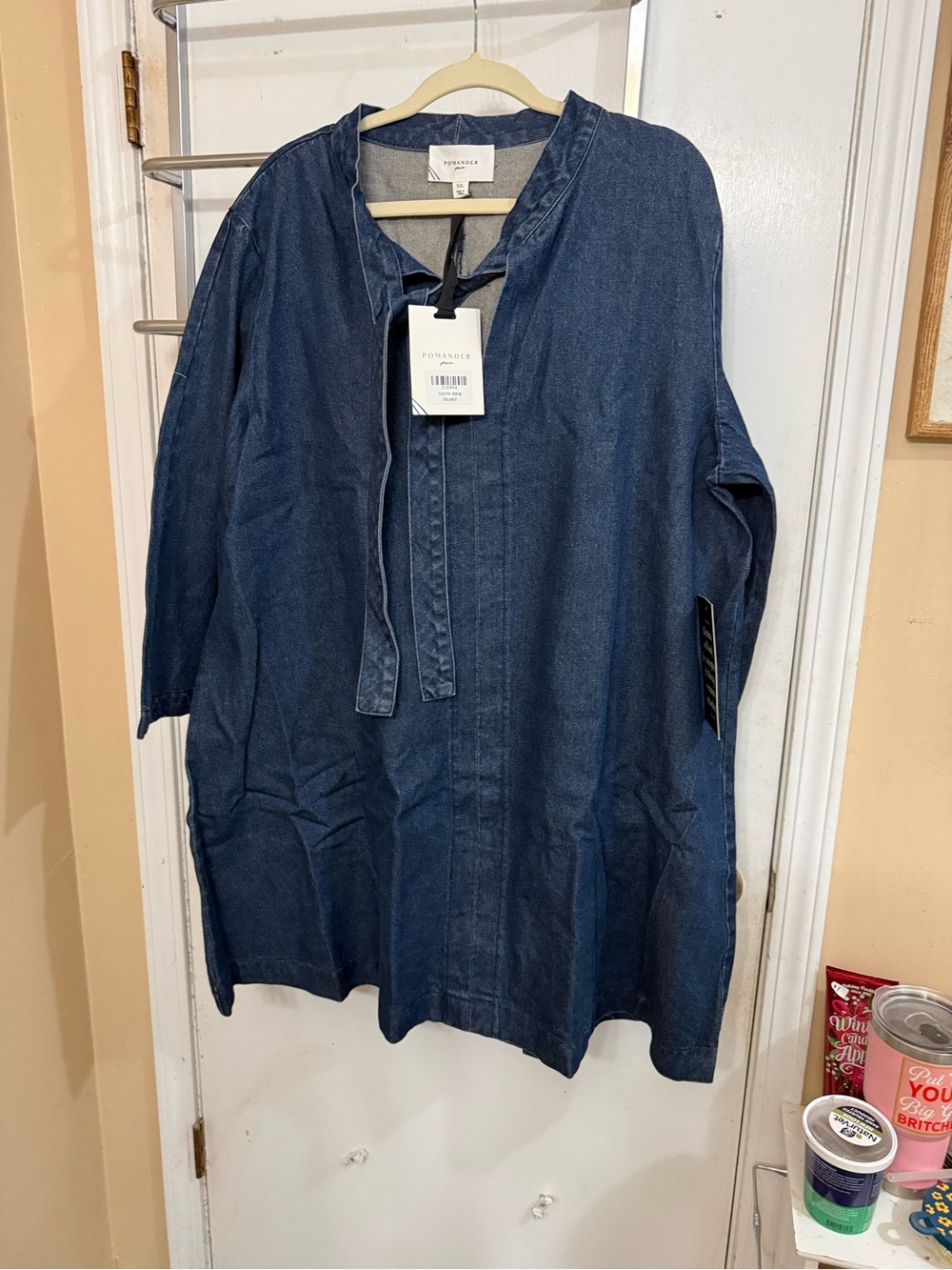 Pomander Place Indigo Blue Denim Tunic Dress